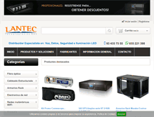 Tablet Screenshot of lantec.es